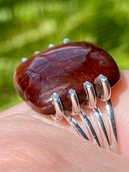 Red Tigers Eye Ring Size 6.5 - Morganna’s Treasures 