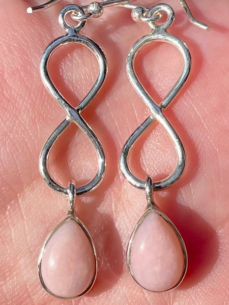 Pink Opal Infinity Earrings - Morganna’s Treasures 