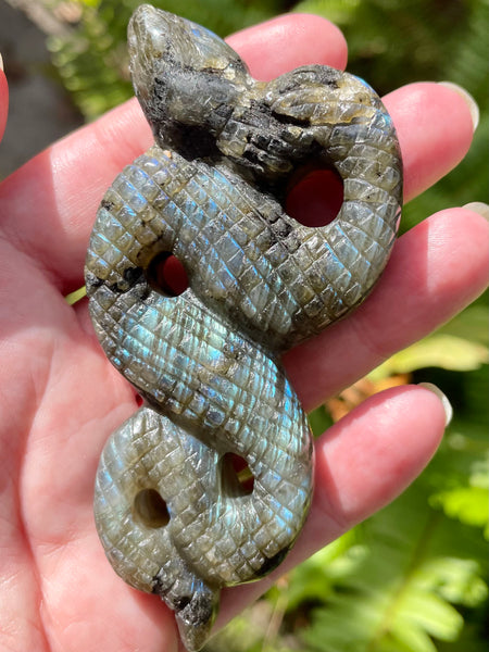 Labradorite Carved Snake - Morganna’s Treasures 