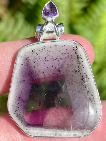 Auralite 23 and Amethyst Pendant - Morganna’s Treasures 