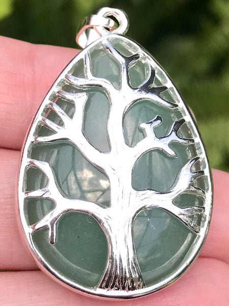Green Aventurine Tree of Life Pendant - Morganna’s Treasures 