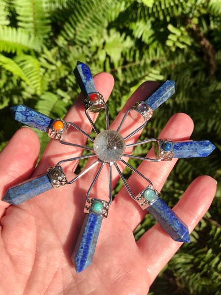 Lapis Lazuli and Quartz Chakra Crystal Energy Generator - Morganna’s Treasures 