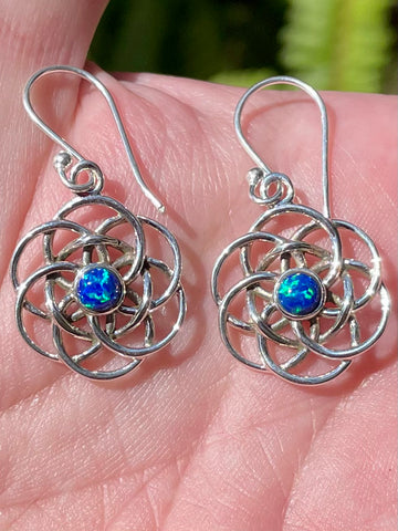 Celtic Fire Opal Earrings - Morganna’s Treasures 