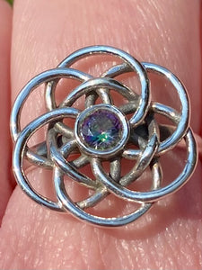 Celtic Mystic Fire Topaz Ring Size 8 - Morganna’s Treasures 