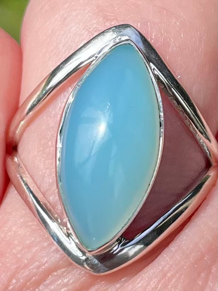 Aqua Chalcedony Ring Size 7.5 - Morganna’s Treasures 
