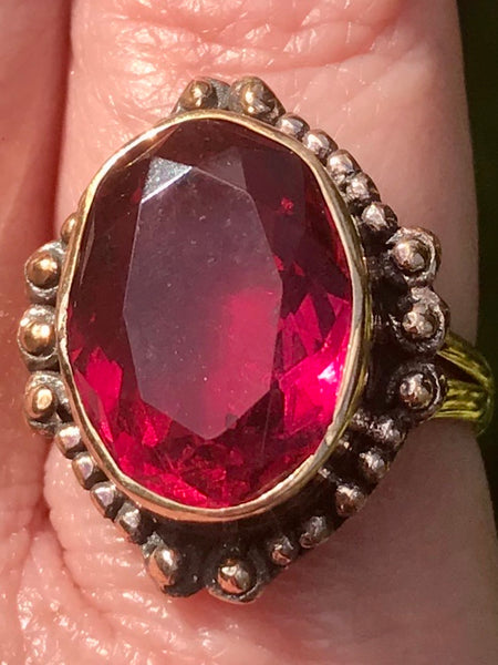 Bronze Pink Tourmaline Ring Size 7.75 - Morganna’s Treasures 