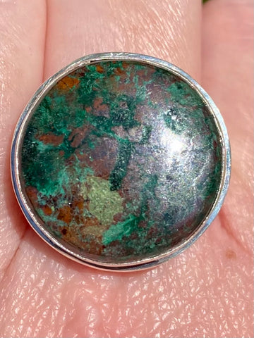 Chrysocolla Cocktail Ring Size 9 - Morganna’s Treasures 