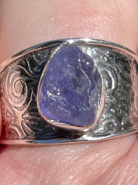 Rough Tanzanite Cocktail Ring Size 8.5 - Morganna’s Treasures 