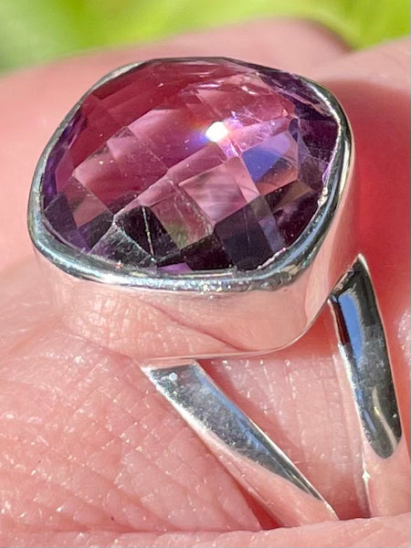 Faceted Amethyst Ring Size 7 - Morganna’s Treasures 