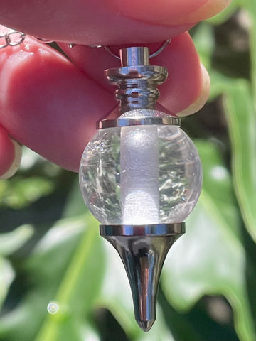 Clear Quartz Ball Pendulum - Morganna’s Treasures 