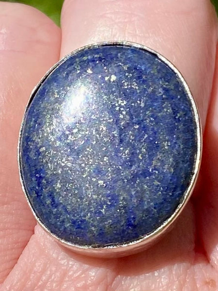 Lapis Lazuli Cocktail Ring Size 7.5 - Morganna’s Treasures 