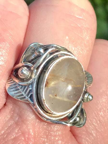 Rutilated Quartz Ring Size 8 - Morganna’s Treasures 