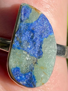 Rare Dioptase Azurite Ring Size 10 - Morganna’s Treasures 