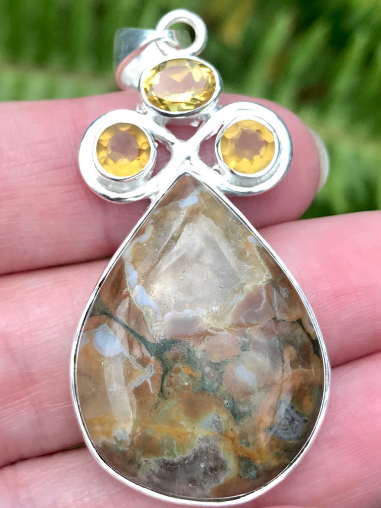 Ocean jasper sale pendant