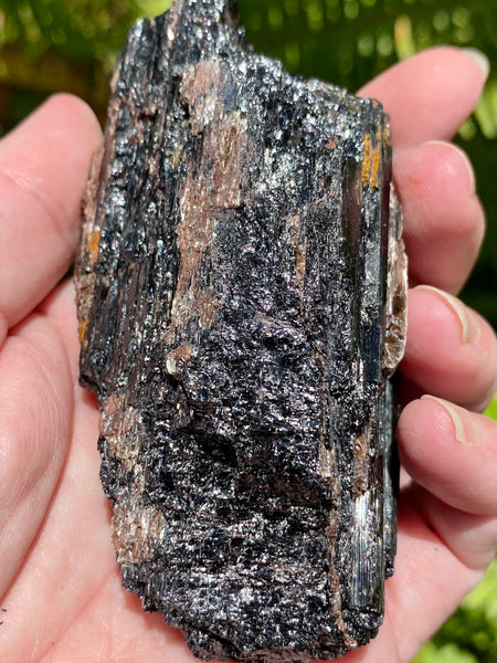 Rough Black Tourmaline Slice - Morganna’s Treasures 