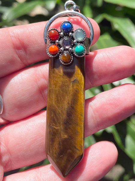 Tigers Eye Chakra Pendant - Morganna’s Treasures 