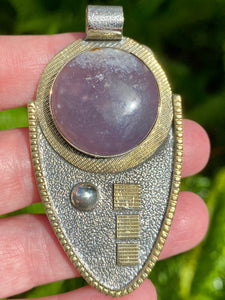 Amethyst Sage Agate Pendant - Morganna’s Treasures 