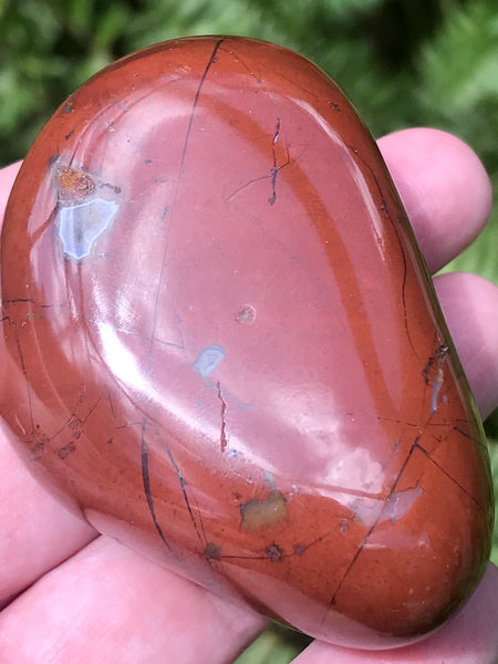 Red Jasper Palm Stone - Morganna’s Treasures 