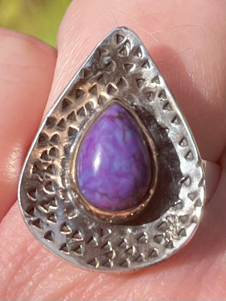 Purple Mohave Turquoise Ring Size 7 - Morganna’s Treasures 