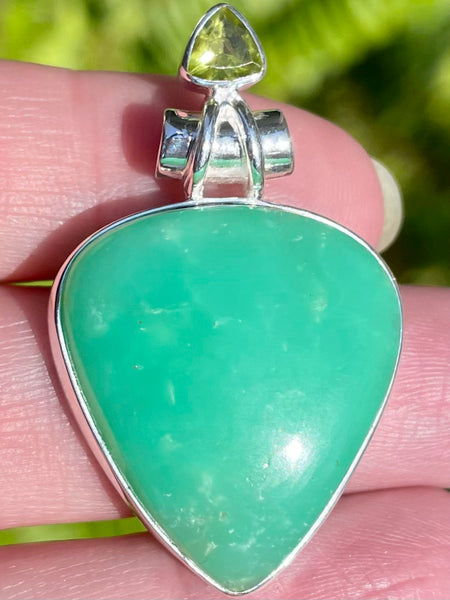 Chrysoprase and Peridot Pendant - Morganna’s Treasures 