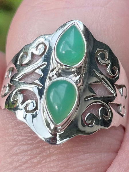 Chrysoprase Ring Size 8 - Morganna’s Treasures 