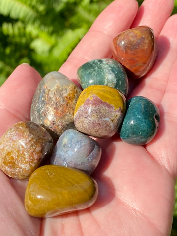 Ocean Jasper Tumbled Stones - Morganna’s Treasures 