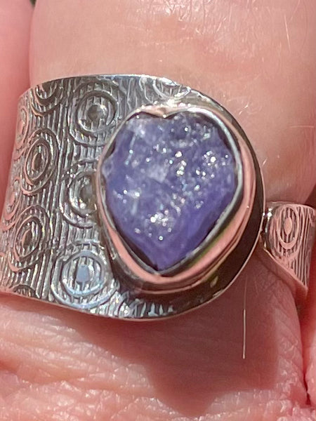 Rough Tanzanite Cocktail Ring Size 7.5 - Morganna’s Treasures 