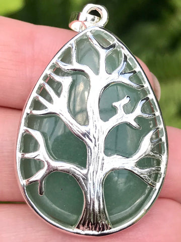 Green Aventurine Tree of Life Pendant - Morganna’s Treasures 
