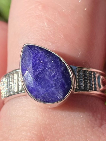 Blue Sapphire Ring Size 8.5 - Morganna’s Treasures 