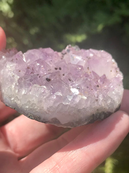 Purple Amethyst Cluster Slice Cylinder - Morganna’s Treasures 