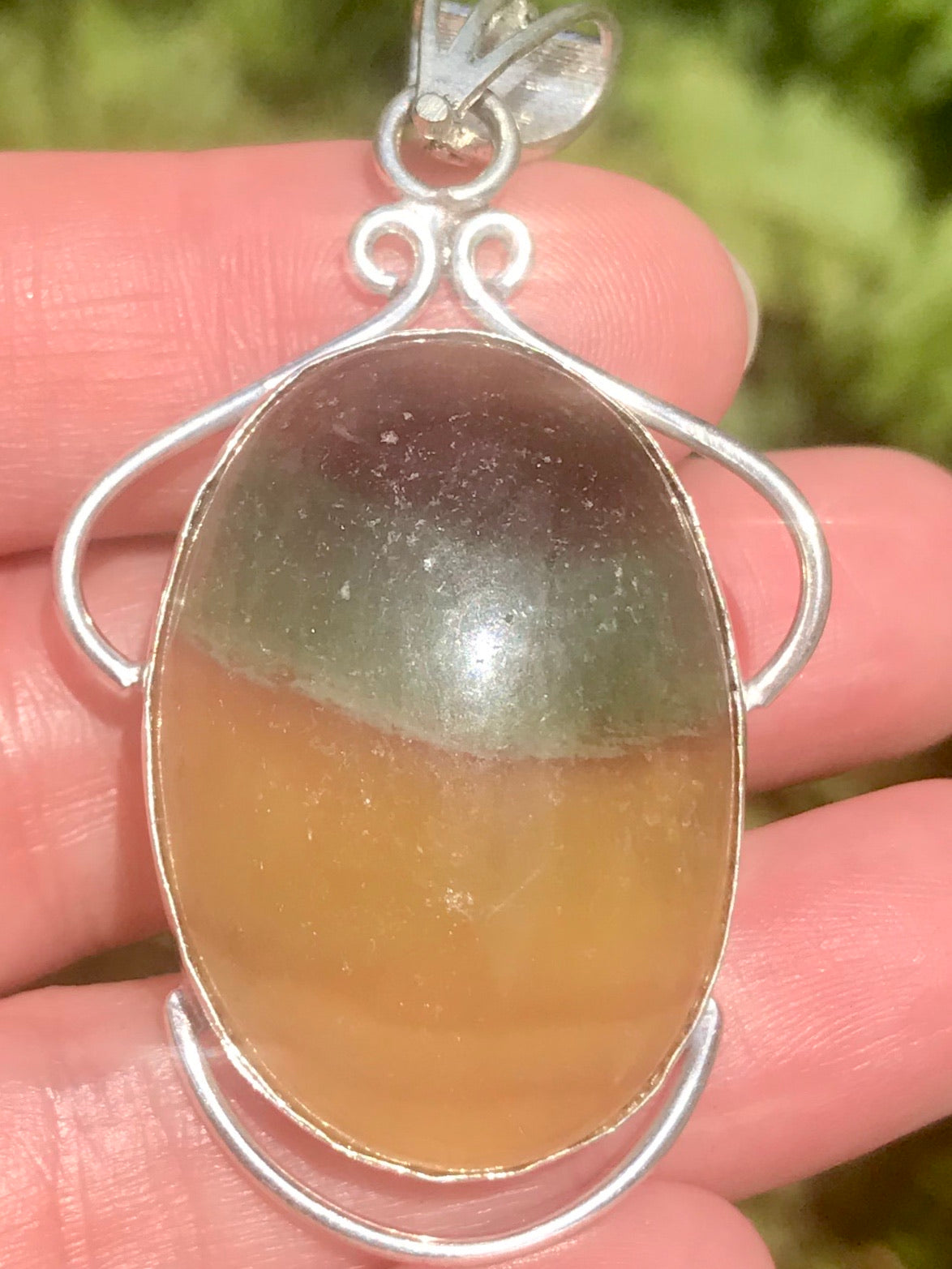 Rainbow Fluorite Pendant - Morganna’s Treasures 