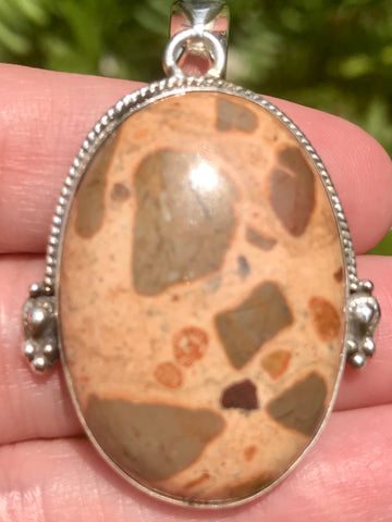 Mexican Birds Eye Jasper Pendant - Morganna’s Treasures 