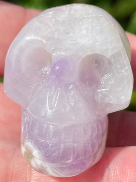 Carved Purple Amethyst Skull - Morganna’s Treasures 