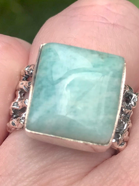 Russian Amazonite Cocktail Ring Size 7.5 - Morganna’s Treasures 