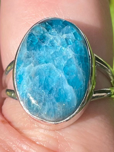 Blue Apatite Ring Size 9 - Morganna’s Treasures 