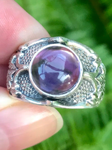 Purple Amethyst Cocktail Ring Size 8 - Morganna’s Treasures 