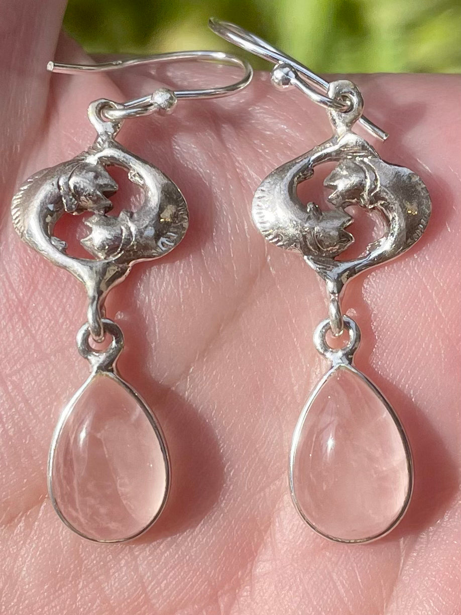 Rose Quartz Earrings - Morganna’s Treasures 