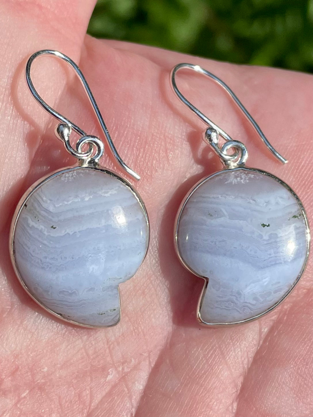 Blue Lace Agate Earrings - Morganna’s Treasures 