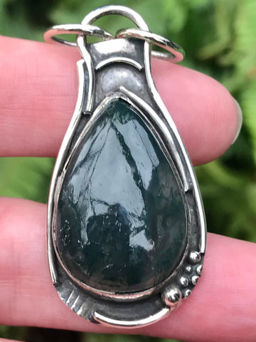 Moss Agate Pendant - Morganna’s Treasures 