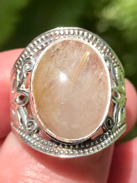 Rutilated Quartz Ring Size 7 - Morganna’s Treasures 