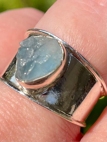 Rough Aquamarine Ring Size 8.5 - Morganna’s Treasures 