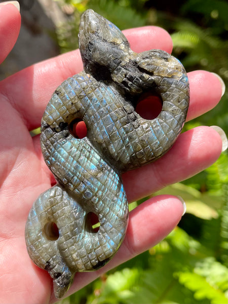 Labradorite Carved Snake - Morganna’s Treasures 