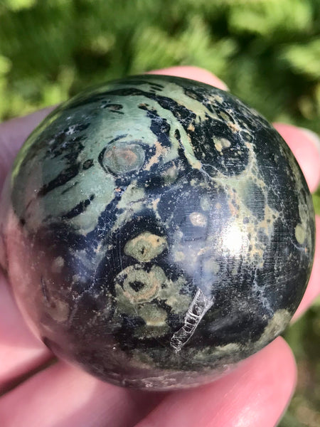 Kambaba Jasper Crystal Ball - Morganna’s Treasures 