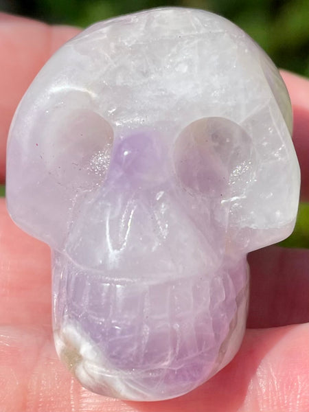 Carved Purple Amethyst Skull - Morganna’s Treasures 