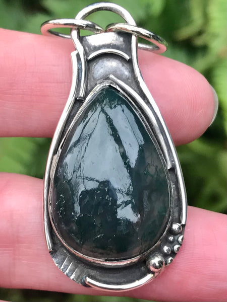 Moss Agate Pendant - Morganna’s Treasures 