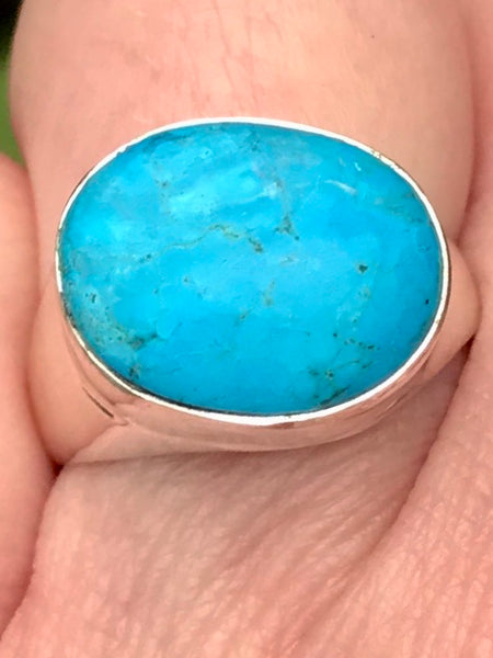 Blue Turquoise Ring Size 7.5 - Morganna’s Treasures 