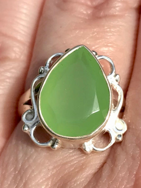 Green Chalcedony Ring Size 6.5 - Morganna’s Treasures 