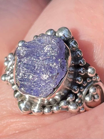 Rough Tanzanite Ring Size 7.5 - Morganna’s Treasures 