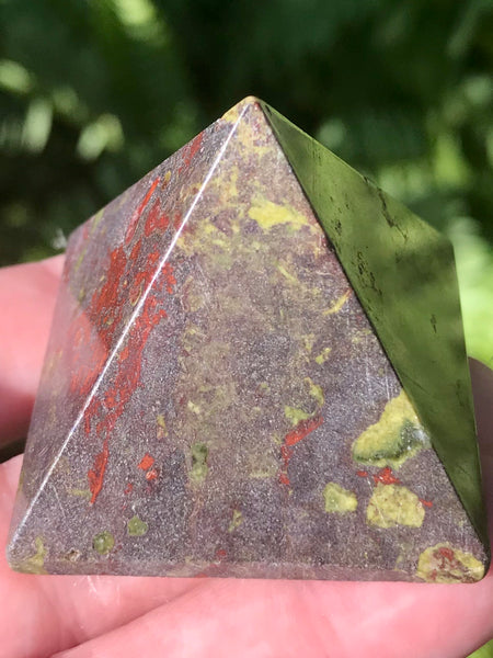 Dragon Bloodstone Crystal Pyramid - Morganna’s Treasures 
