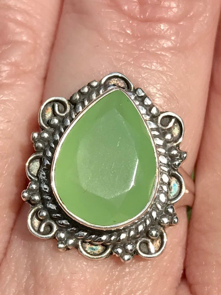 Green Chalcedony Ring Size 7.25 - Morganna’s Treasures 